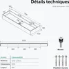 doporro Vasque à Poser Gris Noir Mat avec Bonde Lavabo de Voir les images du produit 7