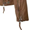 Gipsy - Herren Lederjacke Bikerjacke Lammnappa cognac braun Produktbild-Vorschau 5