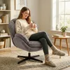 HOMCOM Ohrensessel Drehbarer Loungesessel mit Samtoptik, Produktbild-Vorschau 9