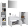vidaXL Badmöbel-Set Weiß Holzwerkstoff Produktbild-Vorschau 3