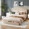 ProximaX Polsterbett 140x200cm mit USB und Schubladen, Produktbild-Vorschau 3