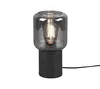 Trio Leuchten Tischleuchte Nico E27, schwarz, Metall/Glas Produktbild-Vorschau 2