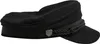 A black sailor cap with a rope detail and a small shield logo. Produktbild-Vorschau