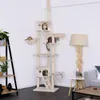 lionto Arbre à chat avec tendeur de plafond, grande tour Voir les images du produit 2