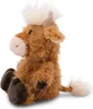 A plush toy cow sits facing left against a white background. Náhľad obrázku produktu