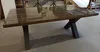 Casa Padrino Landhausstil Esstisch mit Glasplatte Braun / Produktbild-Vorschau 1