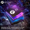 A stylized image of a computer chip with the Philips P5 AI logo, set against a background of circuit board patterns and glowing lights. Produktbild-Vorschau