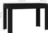vidaXL Esstisch Schwarz 120x60x76 cm Holzwerkstoff Anteprima dell’immagine prodotto 12