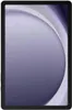 A tablet with a purple and white abstract wallpaper displayed on its screen, set against a white and light purple background. Produktbild-Vorschau