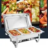 9L Podgrzewacz do potraw Podgrzewacz bufetowy 3x wkłady Podgląd zdjęcia produktu 8