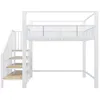 Flieks Etagenbett 140x200cm mit Treppe und Ablagen, Produktbild-Vorschau 8