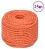 vidaXL Pracovné lano Orange 10 mm 25 m polypropylén Náhľad obrázku produktu 6
