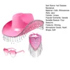 Teile/satz Glänzende Strass Quaste Cowgirl Cowboy Jazz Hut Produktbild-Vorschau 9