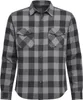 A studio shot of a long-sleeved plaid shirt. Produktbild-Vorschau