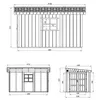 Tuinhuis, premium kwaliteit, 8,68 m² - H231 x B248 x D412 Productafbeelding-voorbeeld 6