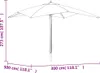 A line drawing of a patio umbrella with dimensions indicated. Náhled obrázku produktu