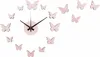 Karlsson - Wanduhr Diy Butterfly - Rosa - Ø35cm Produktbild-Vorschau 1