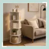 Relaxdays Otočná knihovna, 16 přihrádek, V x H: 128 x 40 Náhled obrázku produktu 2