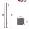 AREBOS Solardusche 20L 228 cm Schwarz mit Fußdusche & Produktbild-Vorschau 6