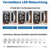 SONNI 80 x 80 x 3,5 cm Weiß runder Kosmetikspiegel mit Produktbild-Vorschau 8