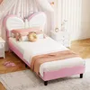 INONEFT Kinderbett 90x190 mit LED ,Einzelbett Polsterbetten Produktbild-Vorschau 9