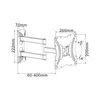 Cabletech UCH0214 Uniwersalny uchwyt do telewizora 13–42", Podgląd zdjęcia produktu 3