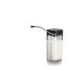 A clear product shot of a milk container with a tube attached, filled with a white liquid. Anteprima dell’immagine prodotto