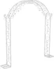 Arc de mariage métallique, design élégant, construction Voir les images du produit 1