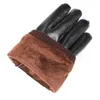 Leder Handschuhe Herren Winter Schwarz, Warm Produktbild-Vorschau 4