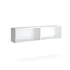 Wandregal Weiß 120x30x25cm – Hängeregal Modern Design, Produktbild-Vorschau 1