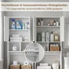 Półka łazienkowa COSTWAY, półka łazienkowa z podwójnymi Podgląd zdjęcia produktu 6