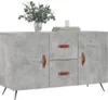 vidaXL Sideboard Betongrau 100x36x60 cm Holzwerkstoff Produktbild-Vorschau 3