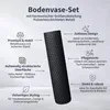 Leewadee Bodenvasen 2er Set aus Metall in schwarz Produktbild-Vorschau 3