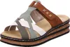 Rieker Damen Plateau Pantoletten Clogs Keilabsatz 62989, Produktbild-Vorschau 23