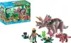 PLAYMOBIL Dinos Triceratops mit Jungtier, Aktion/Abenteuer, Produktbild-Vorschau 4