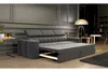 FurMeb24 SOFA KENNO III 230 x 90 cm SCHWARZ - mit Produktbild-Vorschau 2