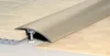 A close-up view of a floor transition strip connecting two different flooring materials. Produktbild-Vorschau