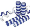 1 Rolle Papier Luftschlangen blau weiß | schwer entflammbar Produktbild-Vorschau 1