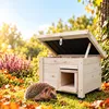 Relaxdays Igelhuis met bodem, doolhofingang, weerbestendig Productafbeelding-voorbeeld 2