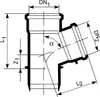 MagnaPlast HT PLUS T-Stück HTEA 110/110 mm 45° 11580 Produktbild-Vorschau 2