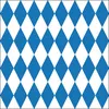 20 Servietten 33×33cm Bayern Raute blau weiß Produktbild-Vorschau 3