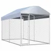 vidaXL Outdoor-Hundezwinger mit Überdachung 382x192x225 cm Produktbild-Vorschau 8
