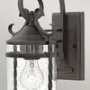 Wandlampe außen Glas Aluminium E27 IP44 33 cm hoch Schwarz Produktbild-Vorschau 4