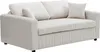 Schlafsofa 3-Sitzer - Cordstoff - Beige - INIZOR Produktbild-Vorschau 3
