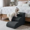 Domarex DOGGURU Streifen Grau Hundetreppe 3 Stufen 60x30x40 Produktbild-Vorschau 3