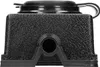 A black electrical plug with a textured surface and a circular opening at the bottom. Anteprima dell’immagine prodotto