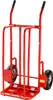 A red hand truck with two wheels and black handles, shown against a white background. Náhľad obrázku produktu