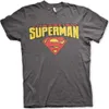 Superman T-Shirt Herren Blockletter Logo dunkelgrau XXL Produktbild-Vorschau 1