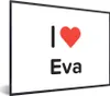 MuchoWow® Gerahmtes Poster Ich liebe - Eva - Mädchen 80x60 Produktbild-Vorschau 1