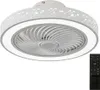 A modern ceiling fan with integrated LED lighting and a remote control. Náhľad obrázku produktu